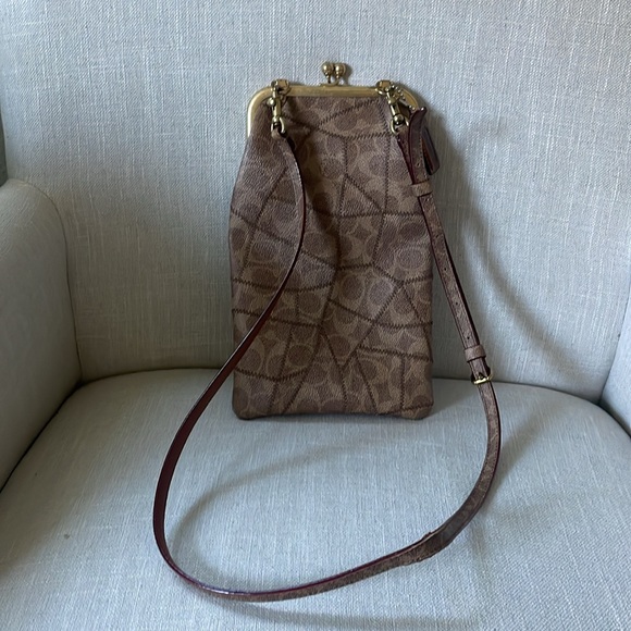 Coach Double Frame Crossbody With Signature Patchwork - Picture 4 of 12